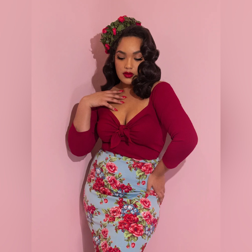 Tie Me Up Top in Red Size S - Vixen by Micheline Pitt